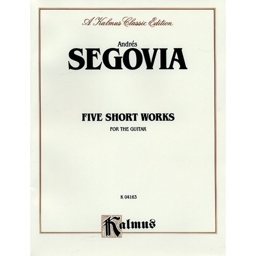 Short Works 5 For Guitar