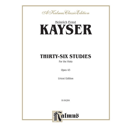 36 Studies Op. 43 for Viola Sheet Music