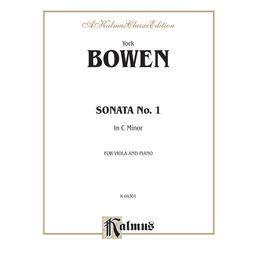 Sonata No 1 C Min Viola