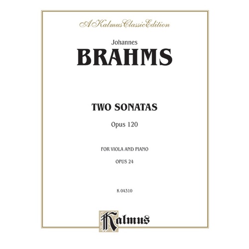 Sonatas 2 Op 120 for Clarinet and Piano Sheet Music