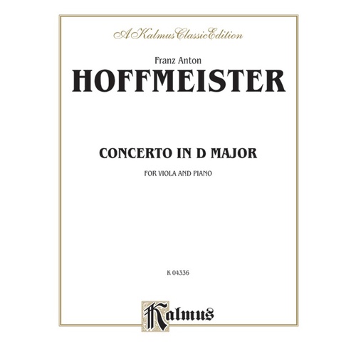 Viola Concerto in D Sheet Music