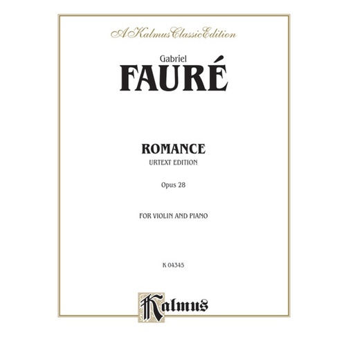 Romance Op 28 Violin/Piano