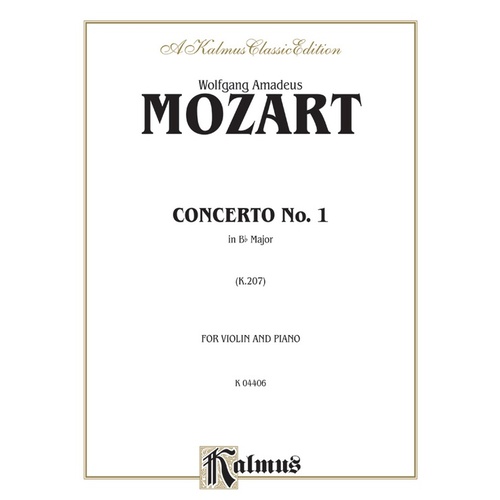 Violin Concerto No 1 K207 Sheet Music