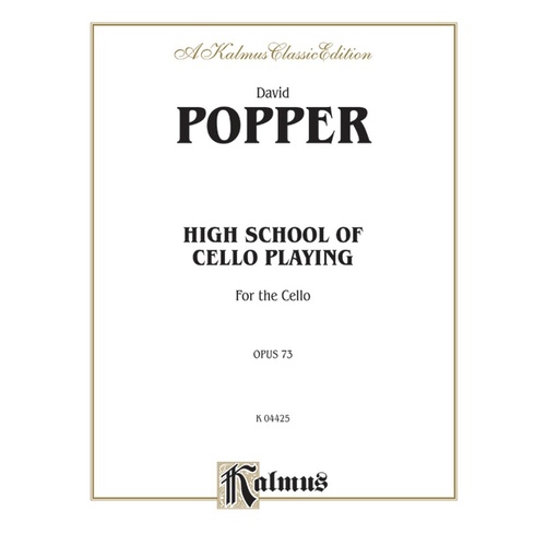Popper High School Of Cello Playing Op 73