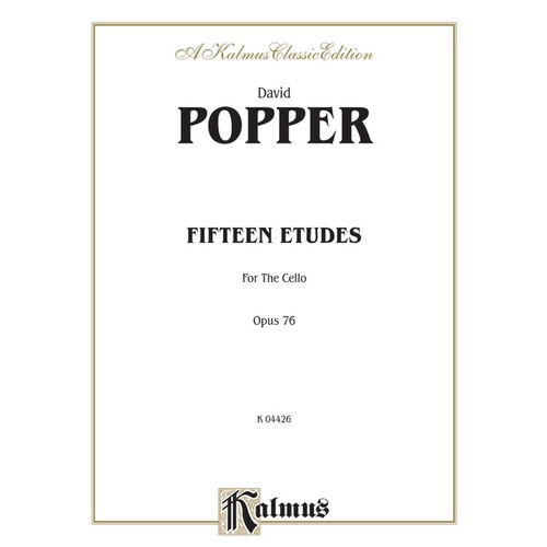 15 Etudes For Cello Op 76