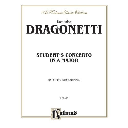 Student's Concerto In A Major Bass/Piano