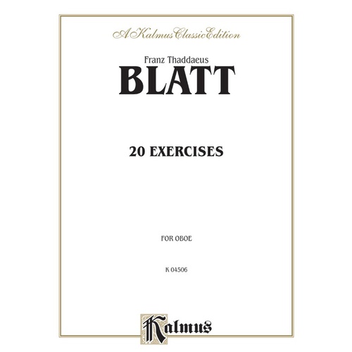 Exercises 20 For Oboe