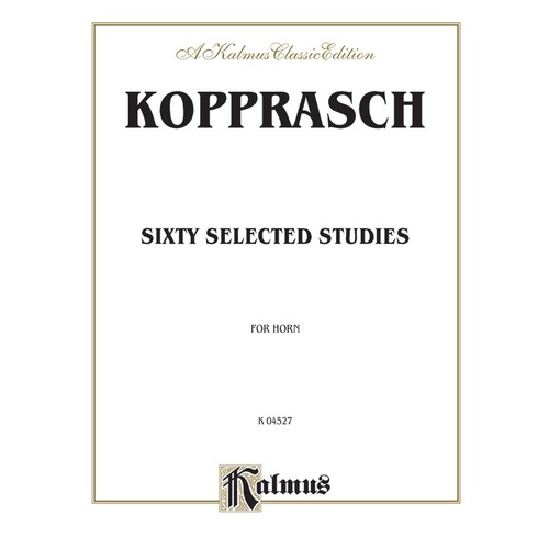 Kopprasch Sixty Selected Studies For Horn