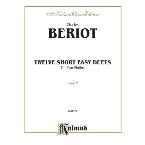 Short Easy Duets 12 Op 87 2 Violin