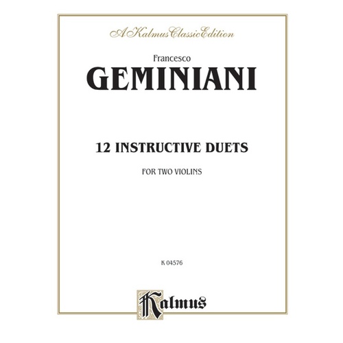 Instructive Duets 12 For Violin