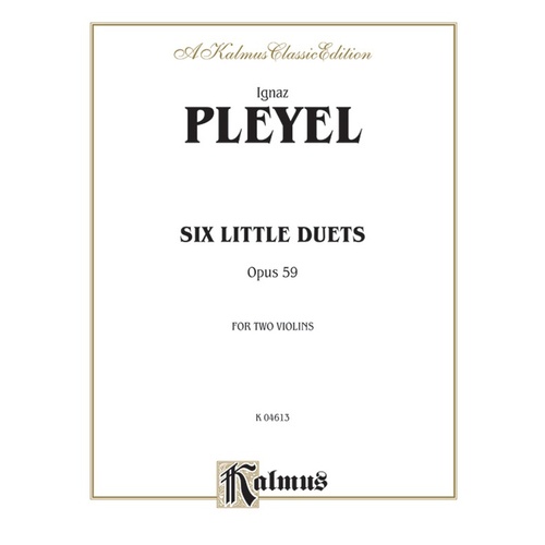 6 Little Duets Op. 59 for 2 Violins Sheet Music