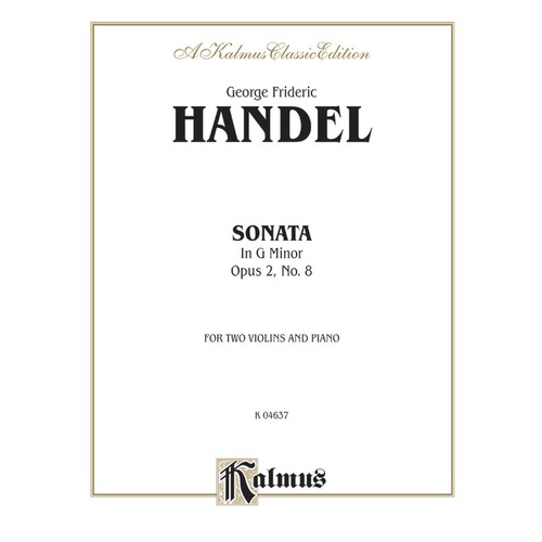 Sonata in G Minor Op. 2 No. 8 for Violin and Piano