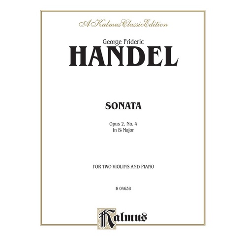Sonata Op 2 No 4 for Violin Sheet Music