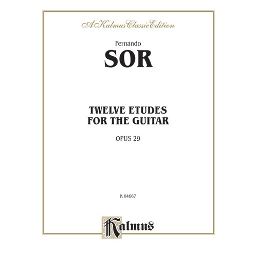 Etudes 12 Op 29 Guitar