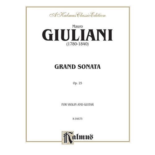 Grand Sonata For Violin And Guitar Op 25