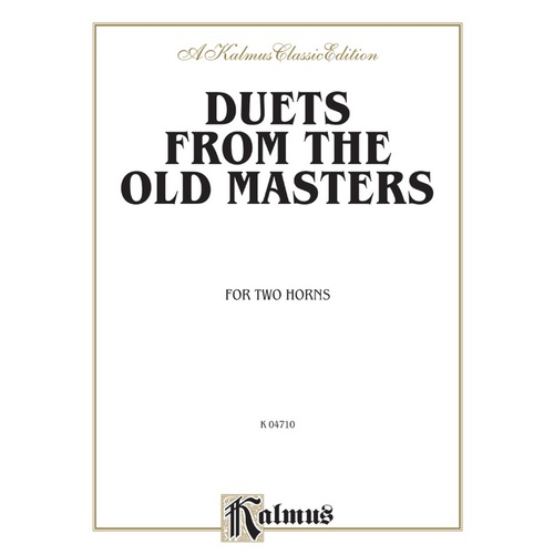 Duets From Old Masters For 2 Horns