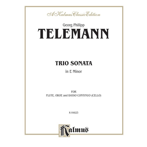 Trio Sonata in E Minor for Flute, Oboe, and Basso Continuo