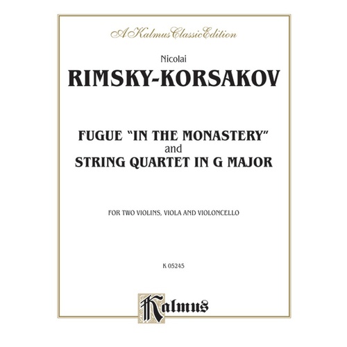 Fugue String Quartet G Score/Parts