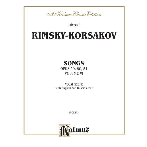 Songs Op 49-50 with Piano Accompaniment Book 6