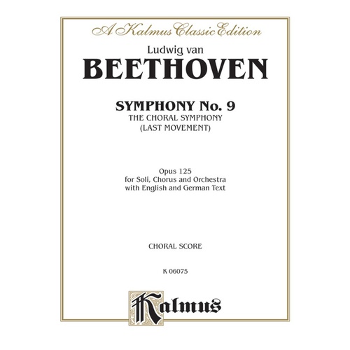 Symphony No 9 Choral Sheet Music