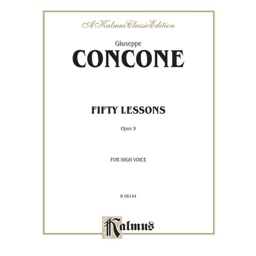 Lessons 50 Op 9 High Voice