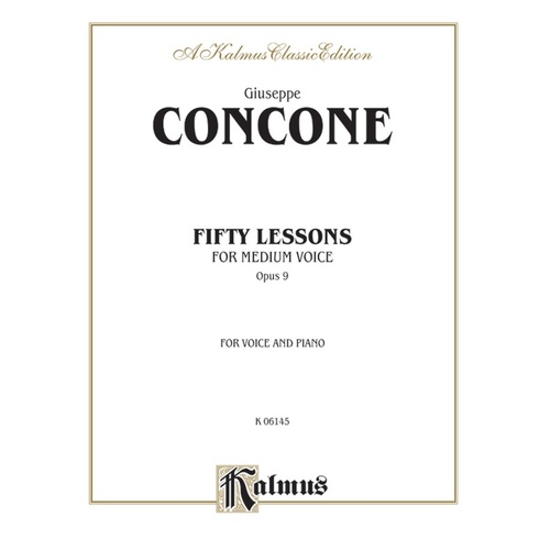 Lessons 50 Op 9 Med Voice