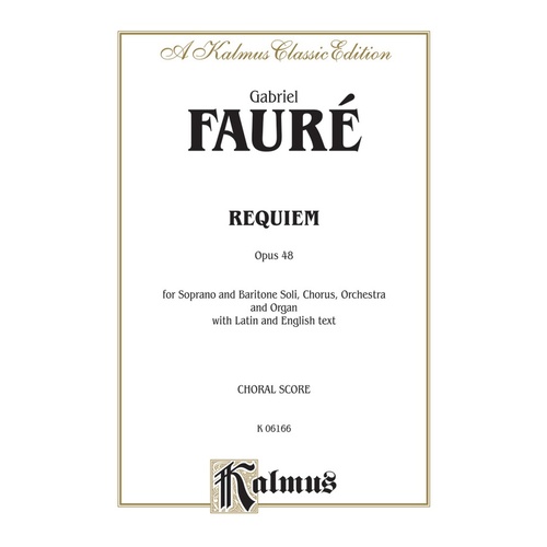 Requiem Op 48 SATB Lat/Eng Vocal Sc