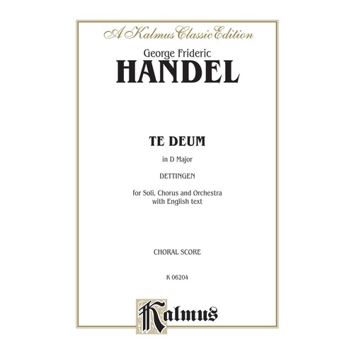 Dettingen Te Deum Vocal Sc