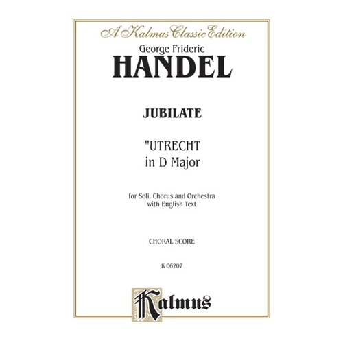 Utrecht Jubilate Vocal Sheet Music