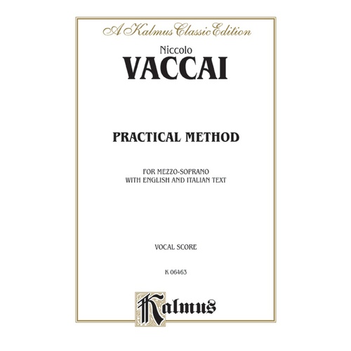 Practical Vocal Method For Mezzo-Soprano