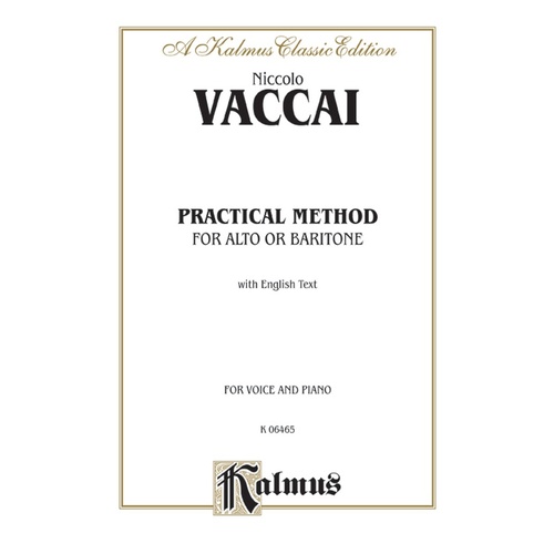 Practical Vocal Method For Alto Or Baritone (Low)