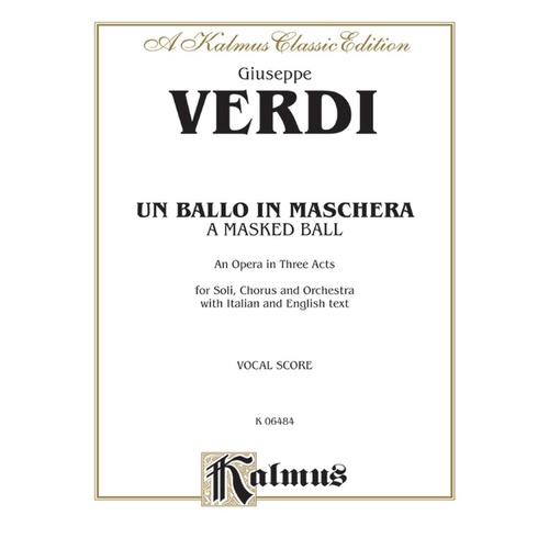 Un Ballo in Maschera Vocal Sheet Music