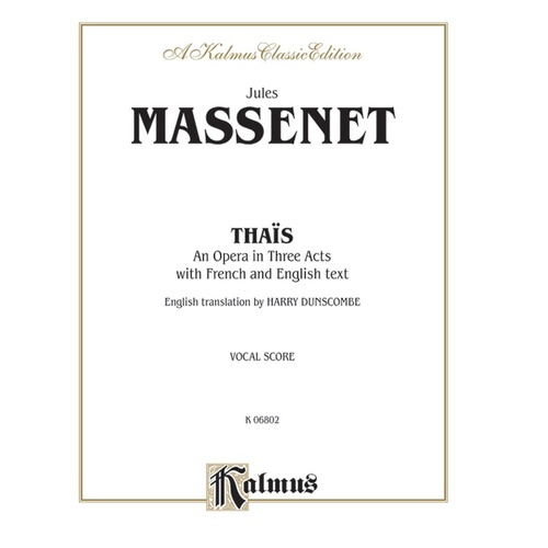 Thais Vocal Sheet Music