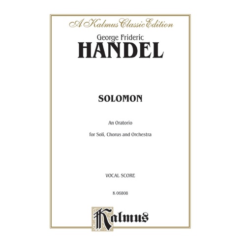 Solomon Vocal Sheet Music