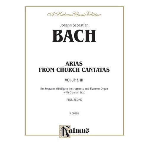 Soprano Arias Book 3 Vocal Sheet Music