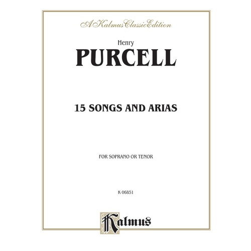 Songs and Airs 15 Soprano Tenor Vocal Sheet Music