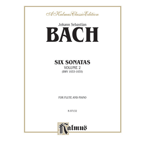 Sonatas for Flute and Piano BWV 1033-1035 by Johann Sebastian Bach