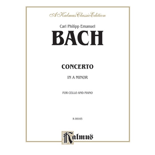 Cello Concerto In A Min Vc/Piano