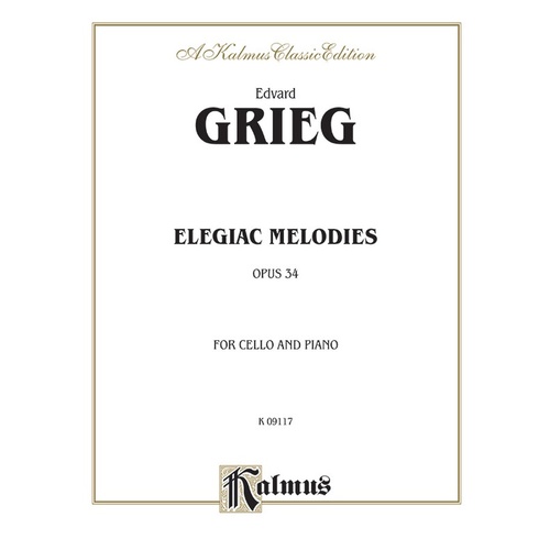 Elegiac Melodies Op 34 Vc/Piano