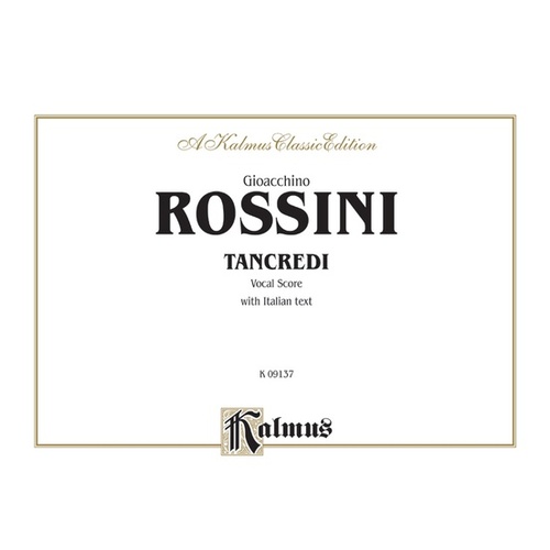 Tancredi Vocal Sheet Music