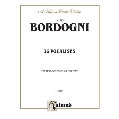 Vocalises 36 Mezzo/Bar Vocal Sheet Music