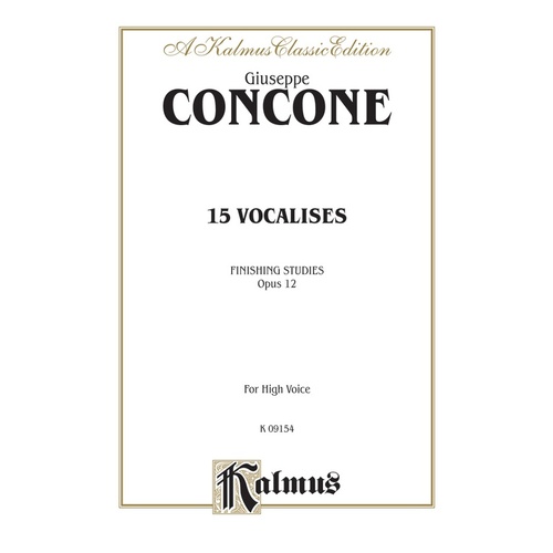 Vocalises 15 Finishing Op 12 Sheet Music