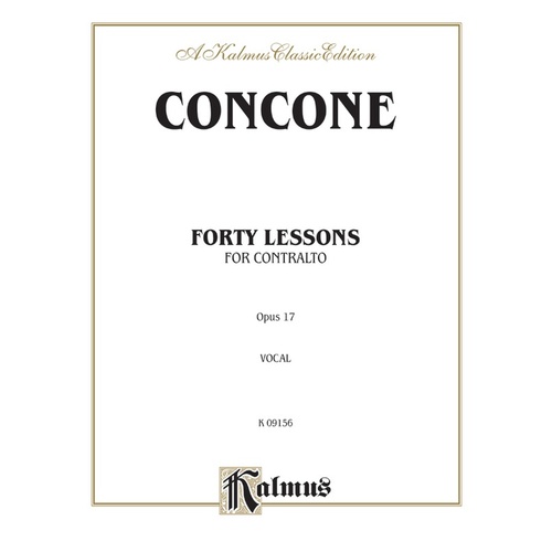 Lessons 40 Op 17 Alto Voice