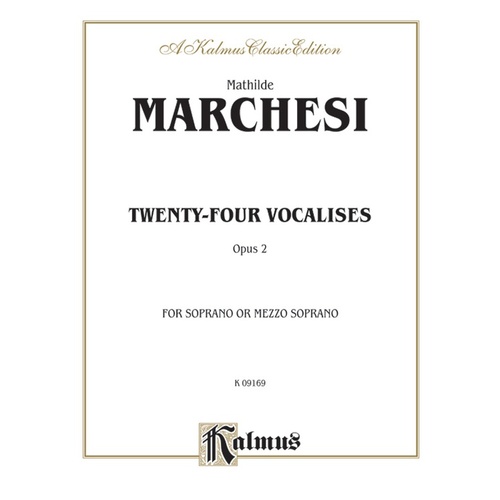 Vocalises 24 Op 2 for Soprano or Mezzo Soprano Sheet Music