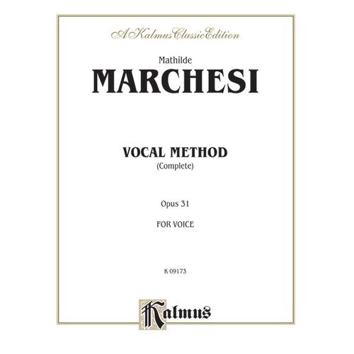 Vocal Method Op 31 - Vocal Sheet Music