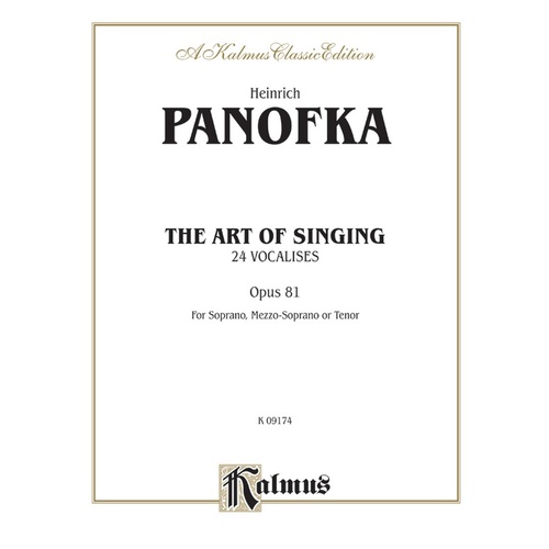 Art of Singing Op 81 Vocal Sheet Music