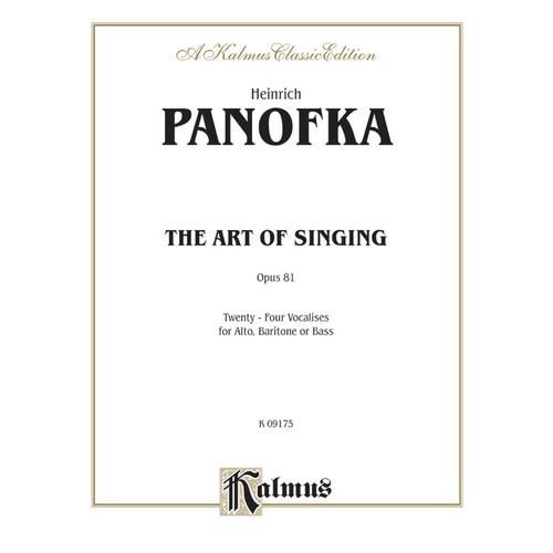 Art of Singing Op 81 Alto Vocal Sheet Music