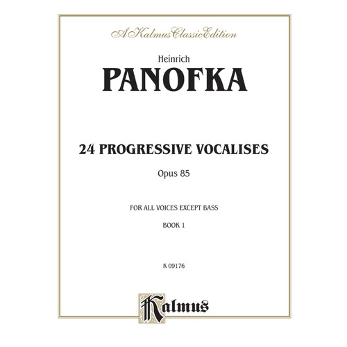 Progressive Vocalises 24 Op 85 Book 1