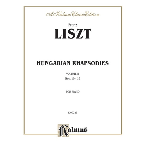 Hungarian Rhapsody Book 2 No 10-19 Ps