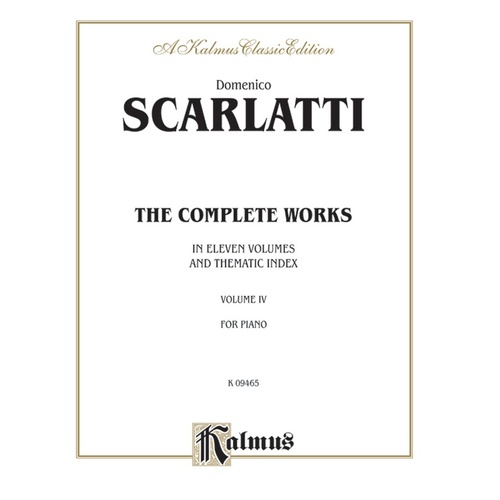 Scarlatti Complete Works Book 4 Ps